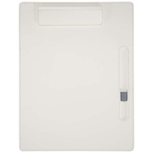 PF107050-1Clast A4 Klemmbrett mit Magnetverschluss und RCS recyceltem Kugelschreiber _schwarze Mine_ weiss