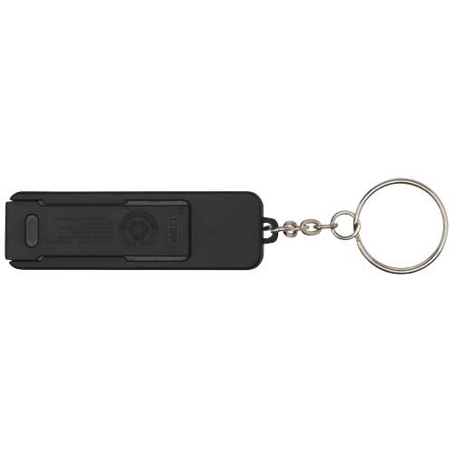 PF124460-4Aggia Telefonladestation aus recyceltem Kunststoff mit Fidget-Toy_ schwarz