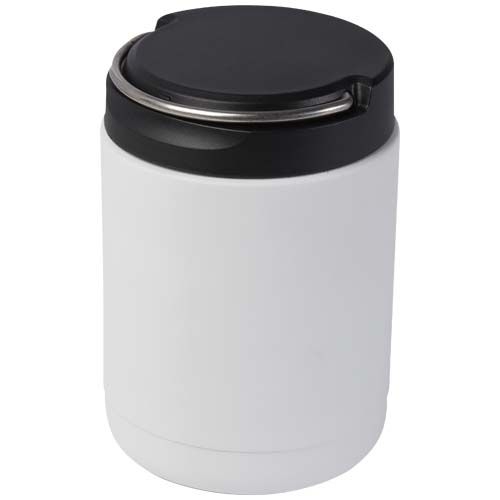 PF113422-1Doveron 500 ml isolierter Lunchpot aus recyceltem Edelstahl_ weiss