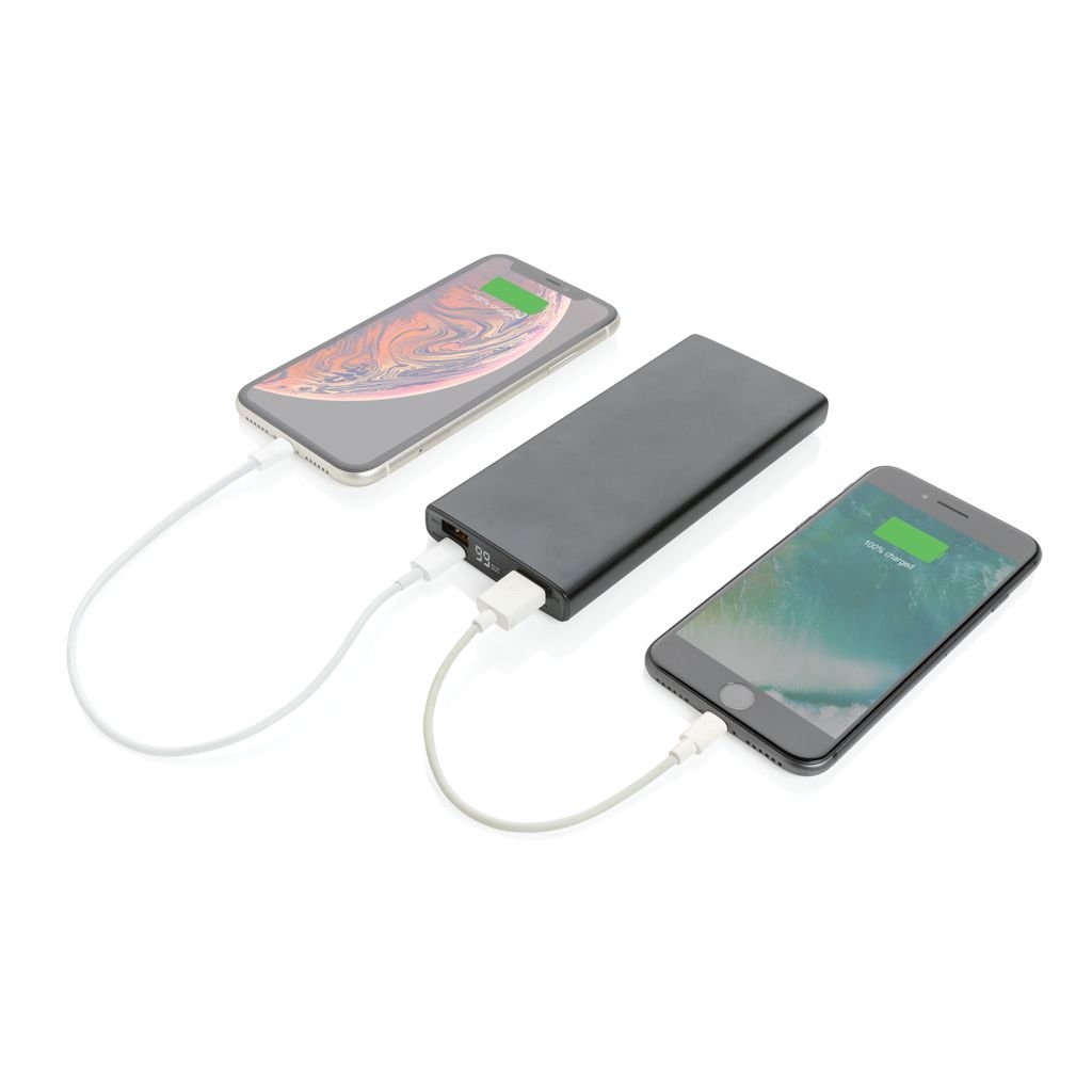 XDP322_24-118W PD Powerbank mit 10.000 mAh aus Aluminium_ schwarz