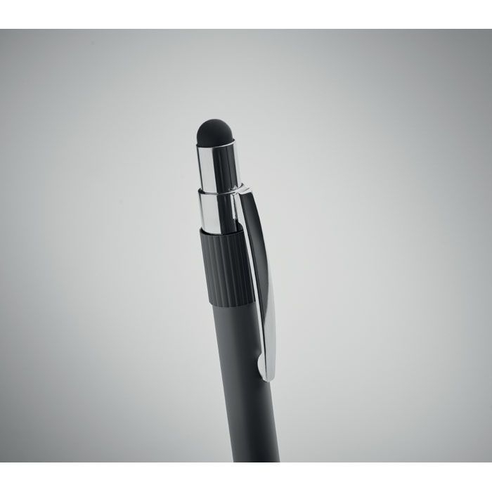 MO2488-03Edd Druckkugelschreiber mit Stylus_ schwarz