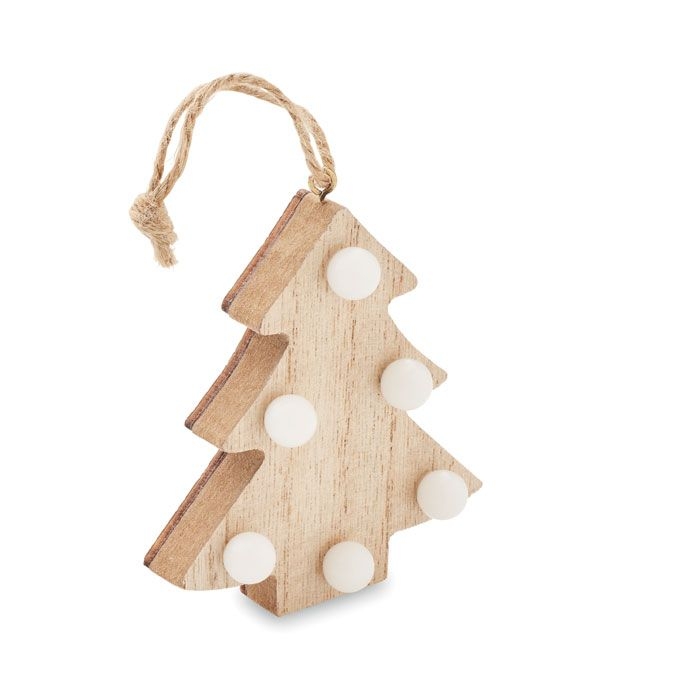 CX1530Lulie Anhaenger aus Holz mit LED