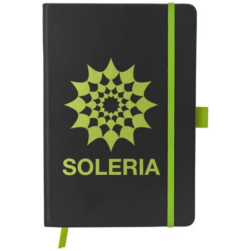 PF106907-4Colour-Edge A5 Hard Cover Notizbuch_ schwarz_limone