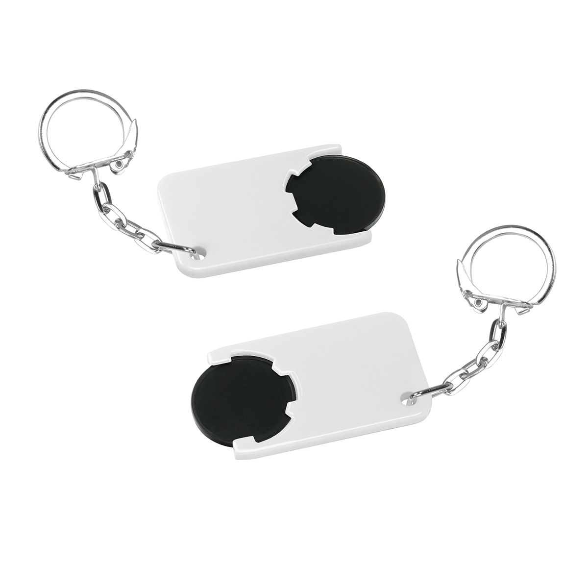 HE7454K-6-0Chiphalter mit 1€-Chip _Beta_ schwarz_ weiss