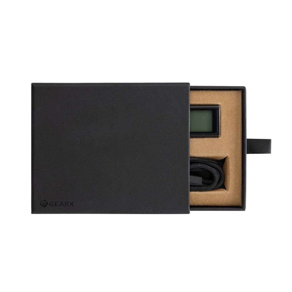 XDP113.50-1Gear X 30m Lasermessgeraet aus RCS recyceltem Aluminum_ schwarz