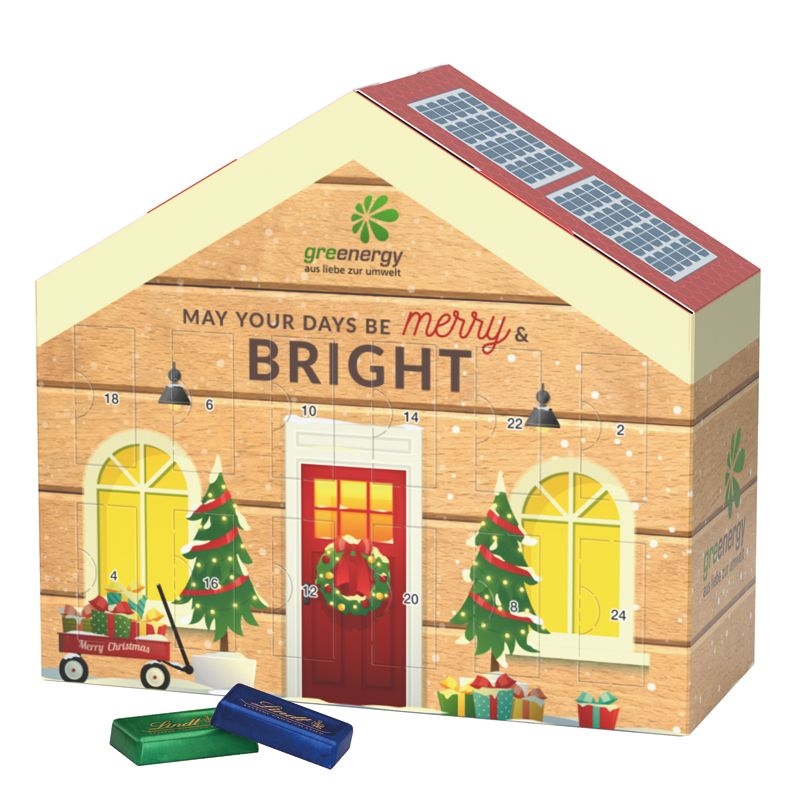 JG20022-2Adventskalender Haus_ Lindt Schokotaefelchen_ Individuelles Motiv