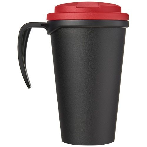 PF210421-3Americano® Grande 350 ml Isolierbecher mit auslaufsicherem Schraubverschluss_ schwarz_rot