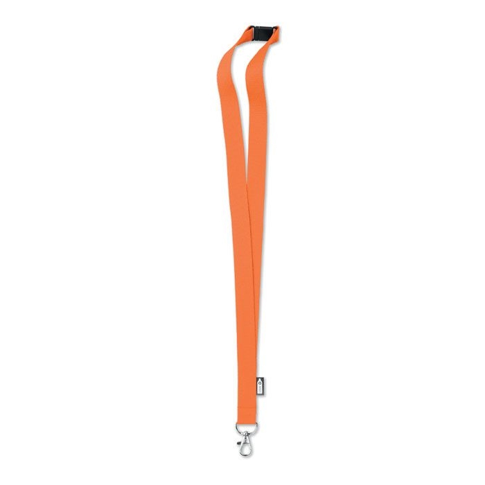 MO6100-10Lany Rpet Lanyard RPET 20mm_ orange