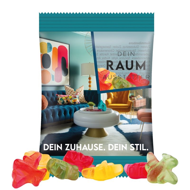 JG10062-20Minituete 15 g Trolli Fruchtgummi Standardformen_ Fussball_ transparente Folie
