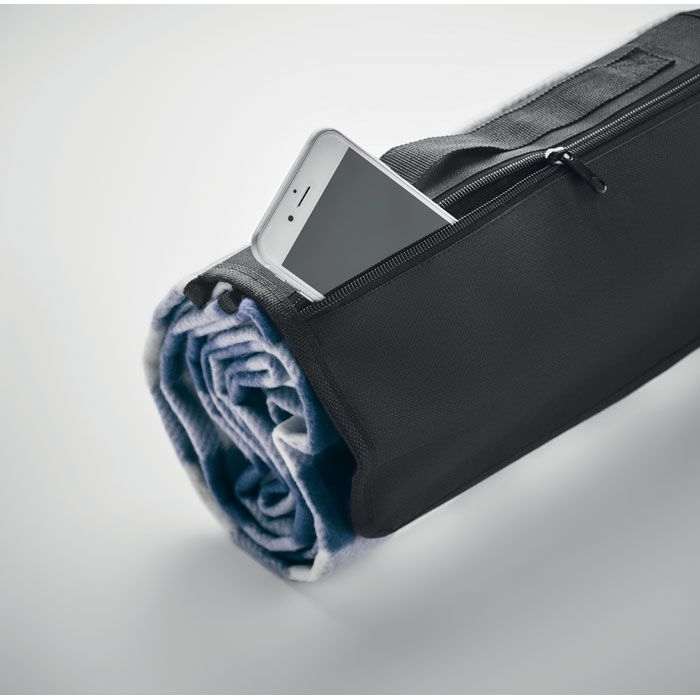 MO6891-04Caly Picknick Decke RPET-Fleece_ blau