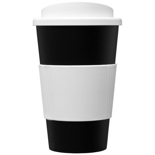 PF210002-2Americano® 350 ml Isolierbecher mit Schutzring_ schwarz_weiss