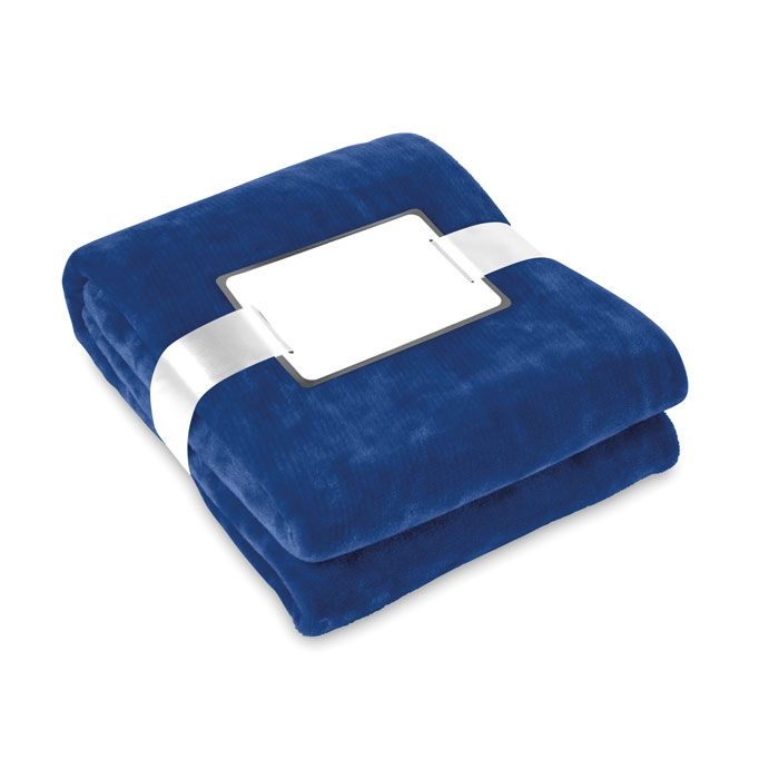 MO9088-04Davos Flanell Fleece-Decke_ blau
