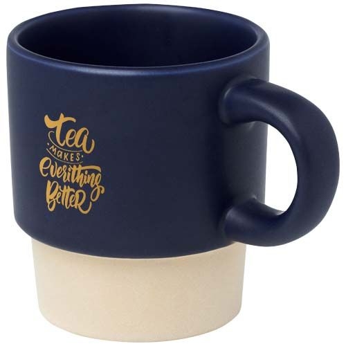 PF100805-3Olympia 130 ml stapelbarer Expresso Becher mit Tonboden_ navy