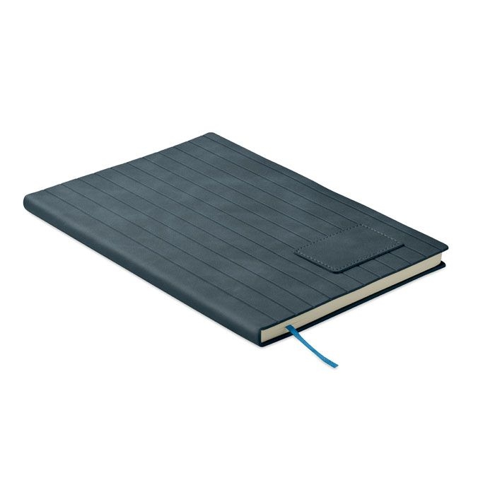MO2663-04Tintray DIN A5 Smokey Notizbuch PU_ blau