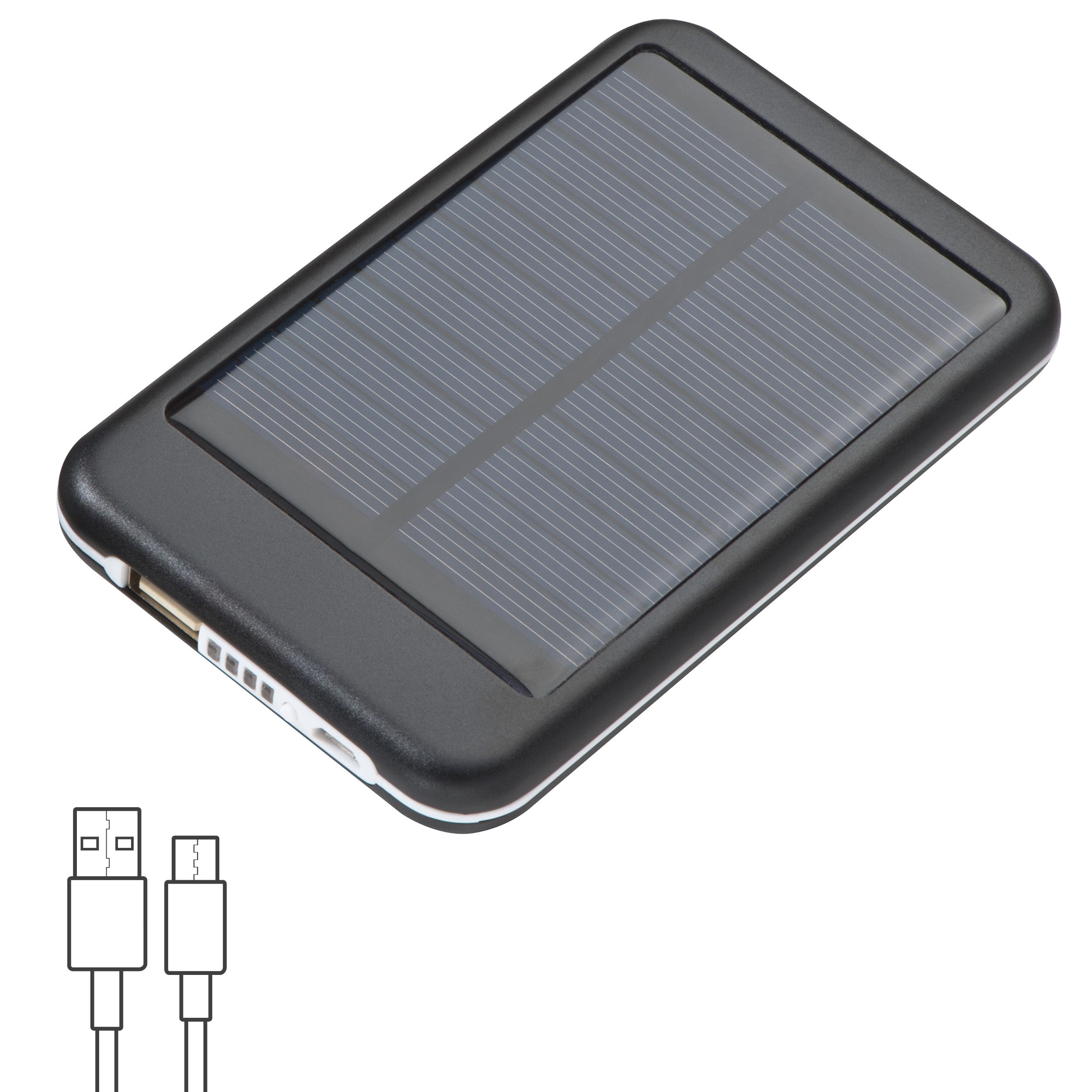 MA23559-03Solar Powerbank aus Metall mit 4.000 mAh LEONARD_ schwarz