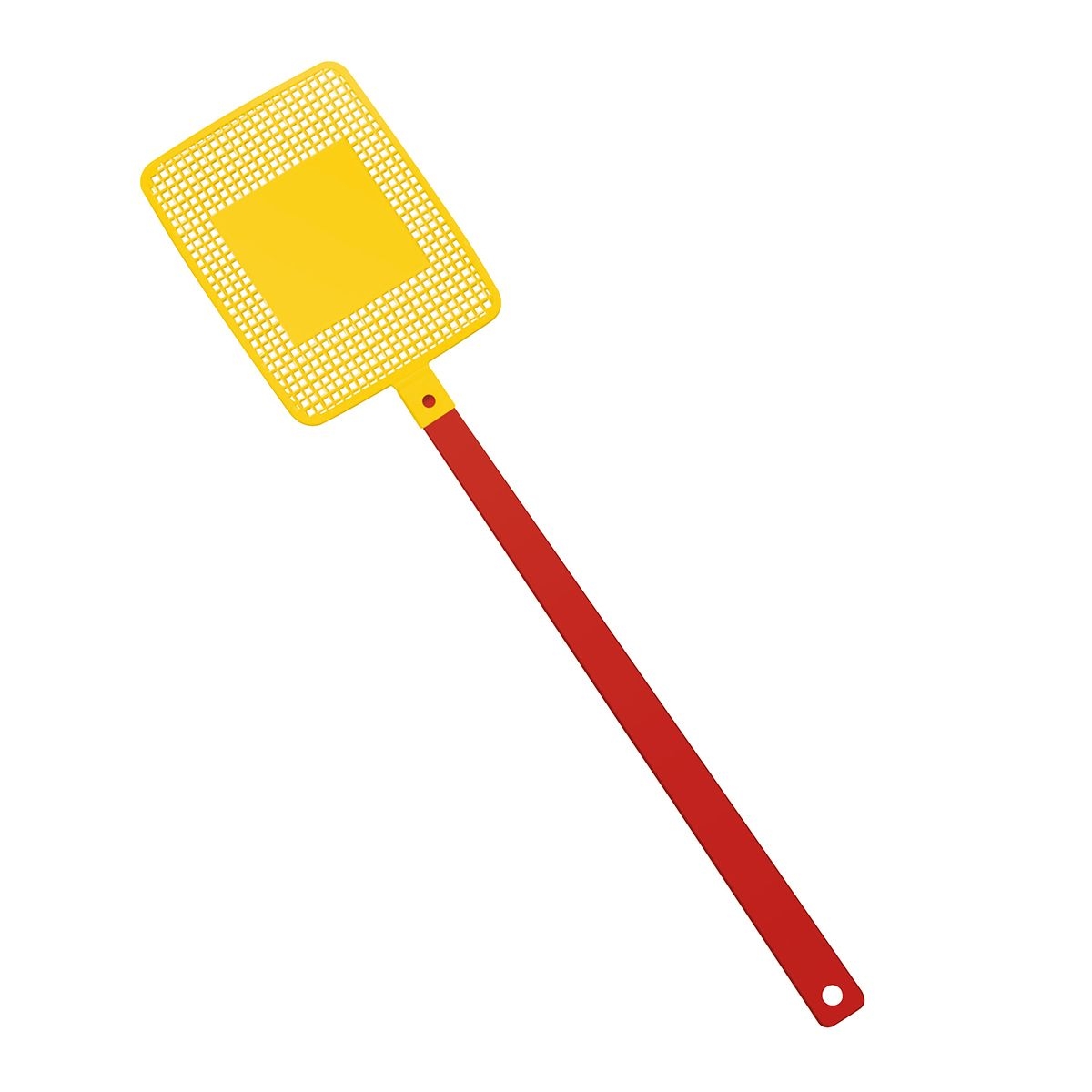 HE7806-1-4Fliegenklatsche _Rechteck_ rot_ gelb