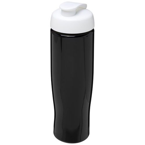 PF210040-13H2O Active® Tempo 700 ml Sportflasche mit Klappdeckel_ schwarz_weiss