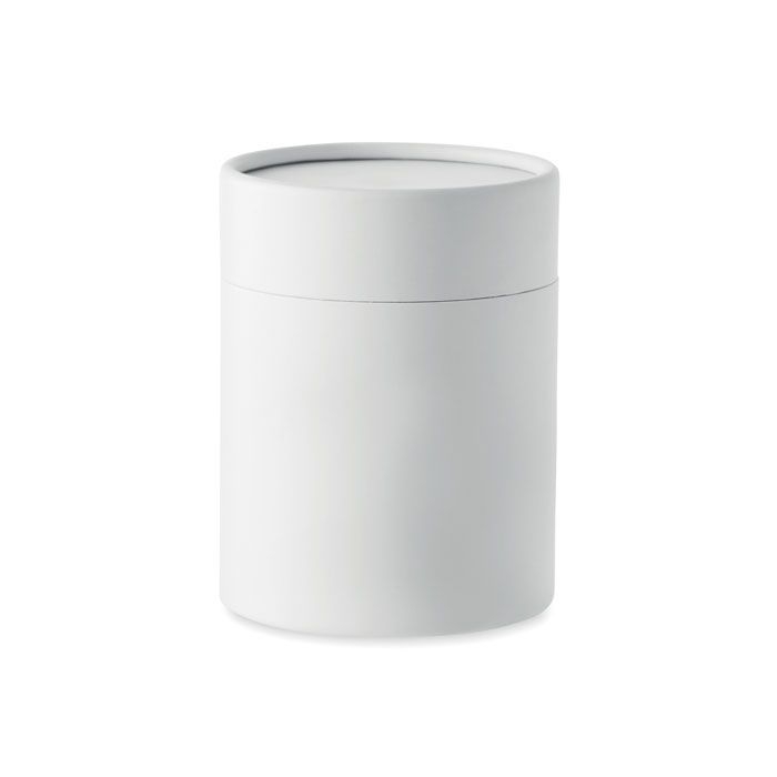 MO6986-06Veika Kerze im Steinguttopf 200 g_ weiss