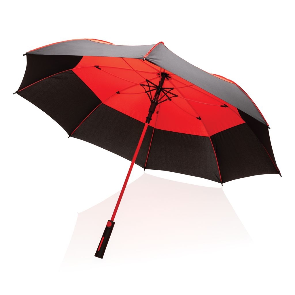 XDP850.68-427_ Impact AWARE™ RPET 190T Auto-Open Stormproof-Schirm_ rot