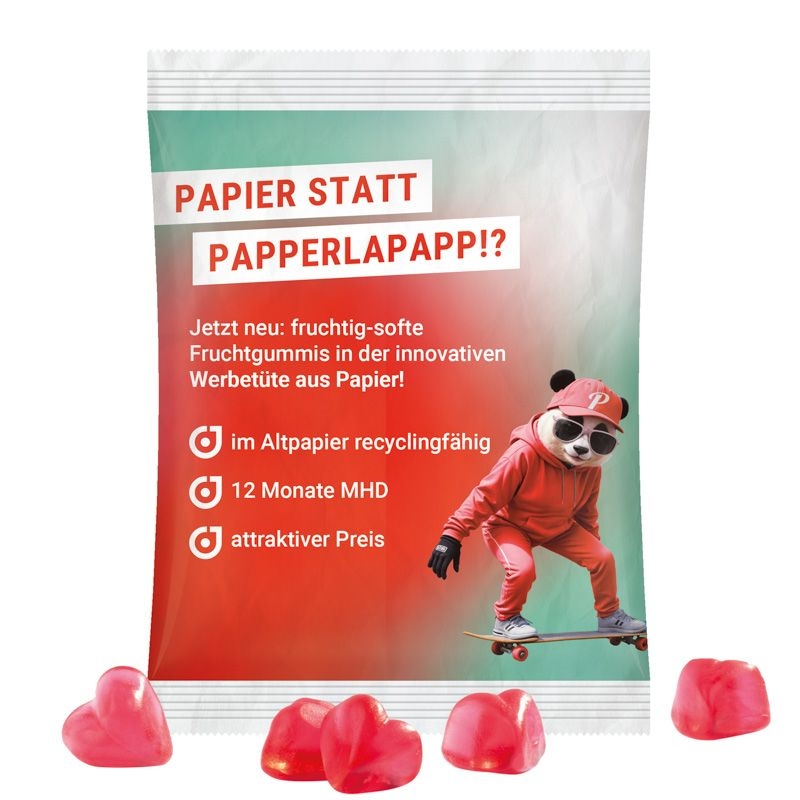 JG18064-2Maxituete 50 g Trolli Fruchtgummi Standardformen_ Herz_ weiss