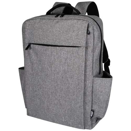 PF130084-1Libra 15_ Laptop-Rucksack aus recyceltem GRS-Material 15 L_ heather grau