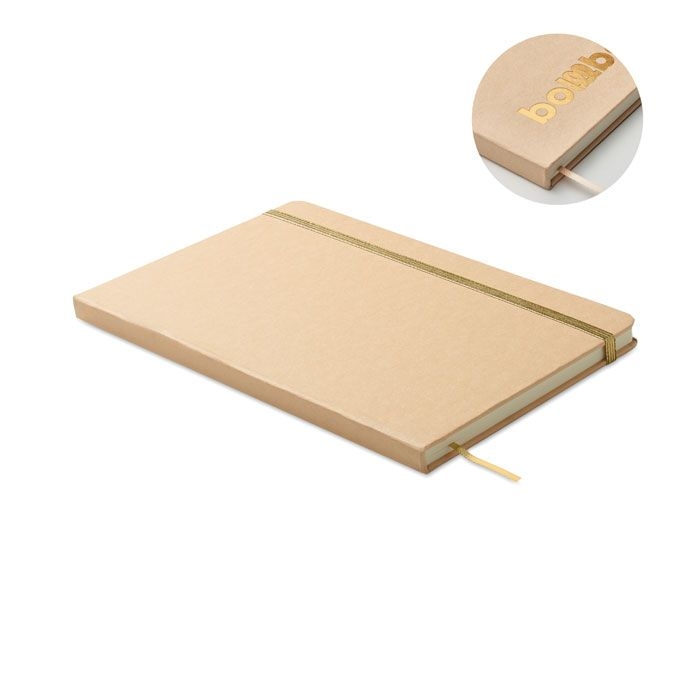 MO2580-98Route DIN A5 Notizbuch fuer Gravur_ golden