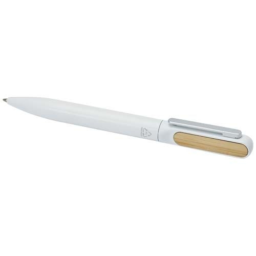 PF107914-1Blanca Kugelschreiber aus recyceltem Aluminium _schwarze Mine_ weiss