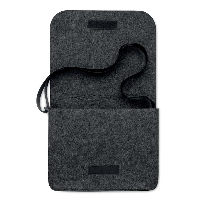 MO6186-15Baglo Umhaengetasche aus RPET-Filz_ steingrau