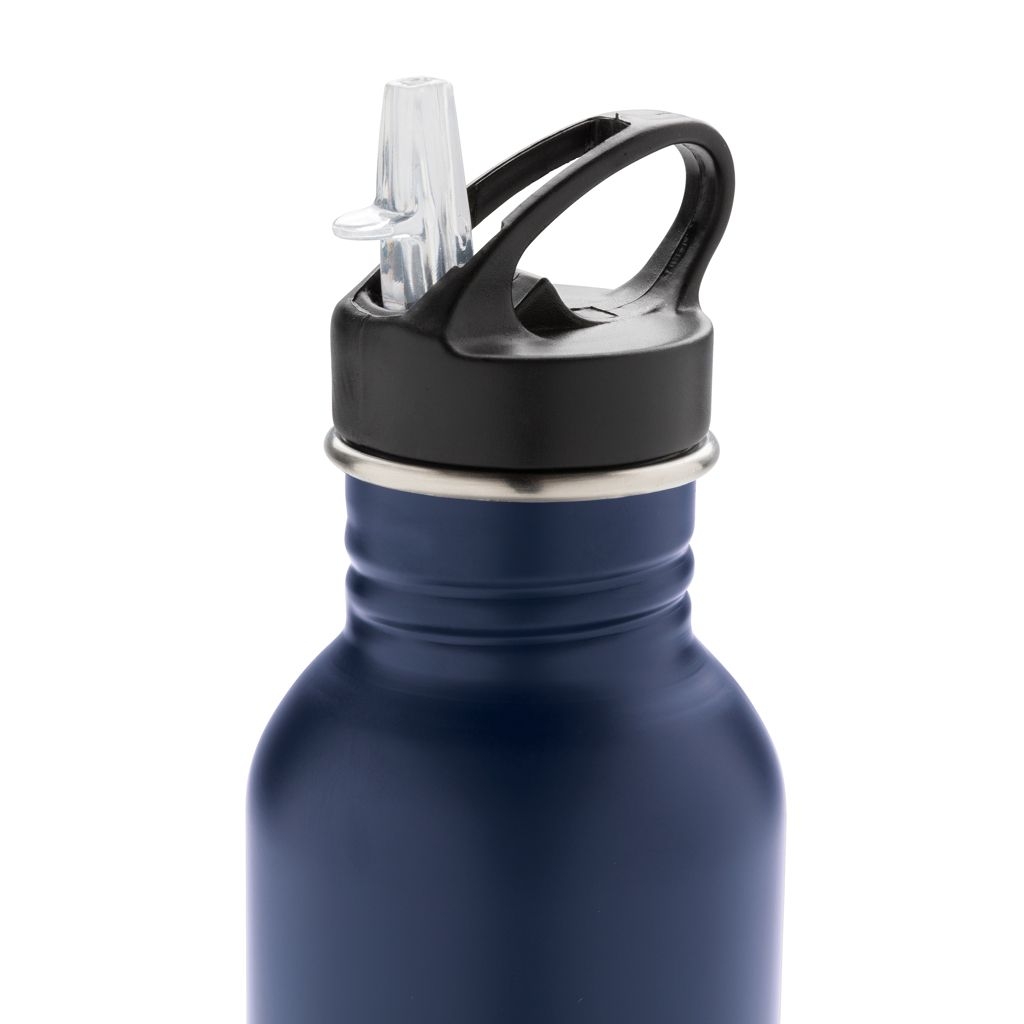 XDP436.42-0Deluxe Sportflasche aus Edelstahl_ navy blau