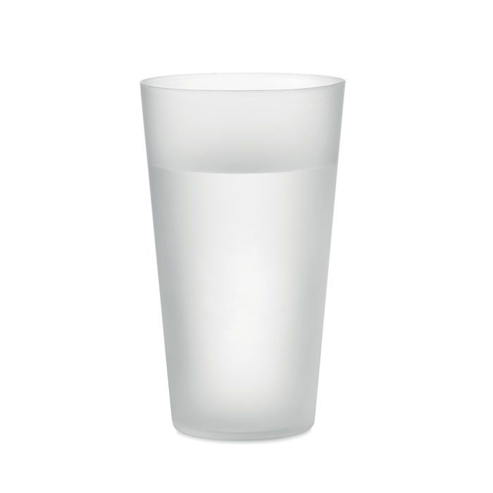 MO9907-26Festa Large Wiederverwendbarer Becher_ transparent weiss
