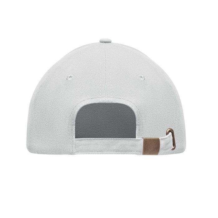 MO9643-06Tekapo Baseball cap 6 panels 270g_m²_ weiss