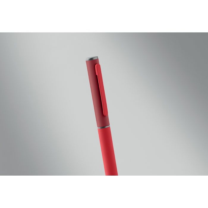 MO3174-05Fillan Drehkugelschreiber recy. Alu_ rot