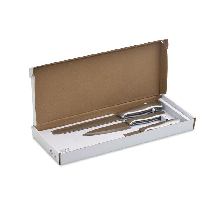 MO3203-14Cocinero Messer-Set Edelstahl 3-tlg._ silber