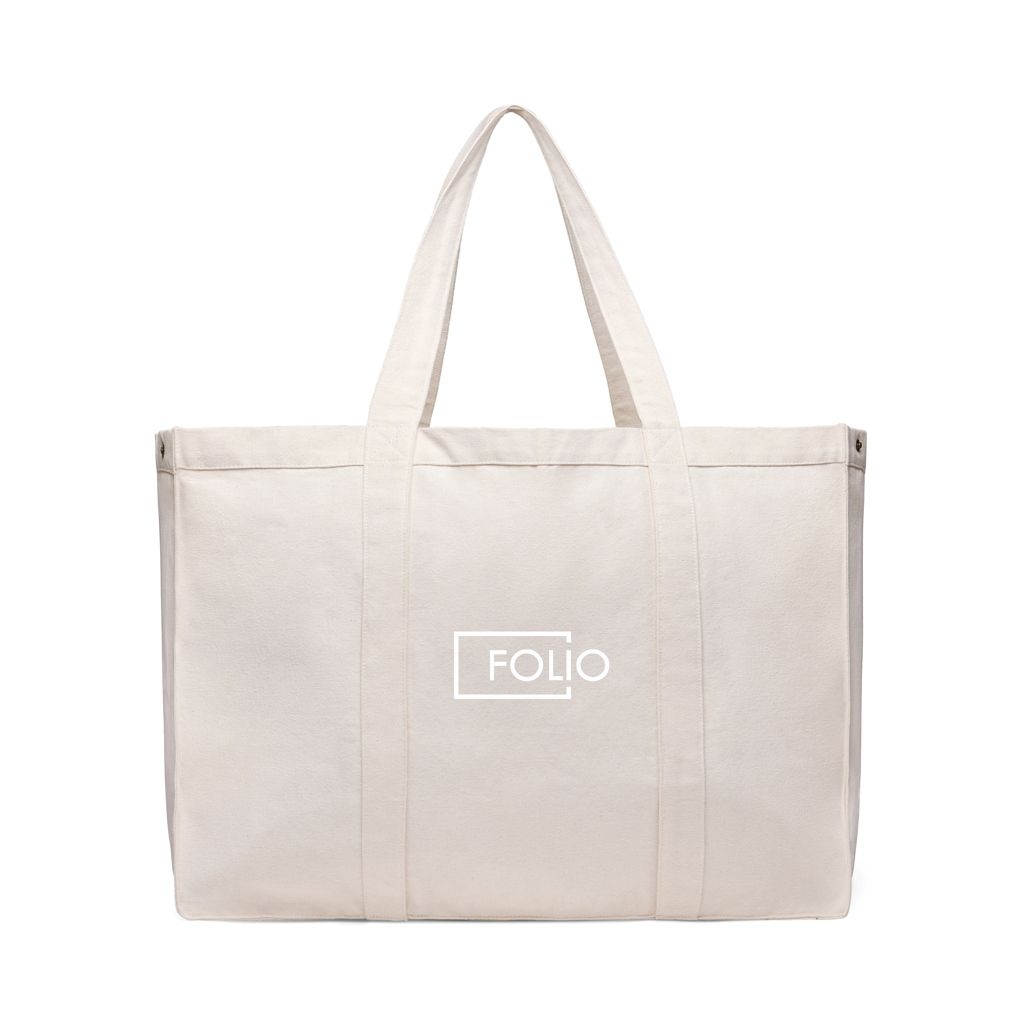 XDV76201-3VINGA Hilo AWARE™ Maxi-Tasche aus recyceltem Canvas_ off white