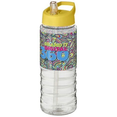PF210877-13H2O Active® Treble 750 ml Sportflasche mit Ausgussdeckel_ transparent_gelb