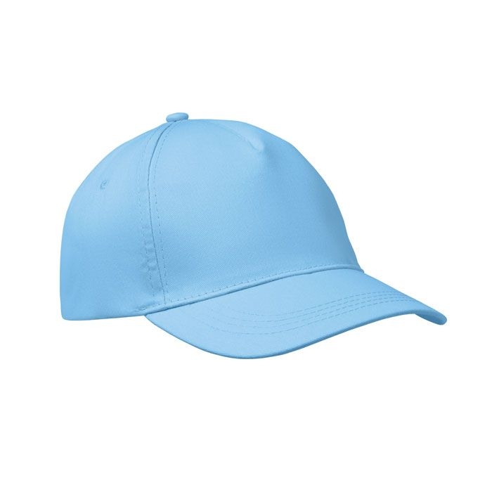 MO1447-66Buzz 5-Panel-Baseball-Cap_ babyblau