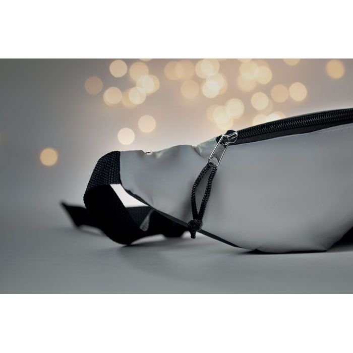 MO9919-16Visiwaist Reflektierende Guerteltasche_ mattsilber