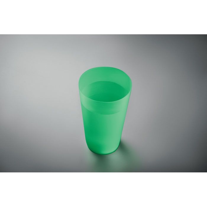 MO9907-24Festa Large Wiederverwendbarer Becher 500ml_ transparent gruen
