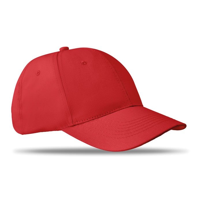 MO8834-05Basie Baseball Kappe 6 Panels_ rot