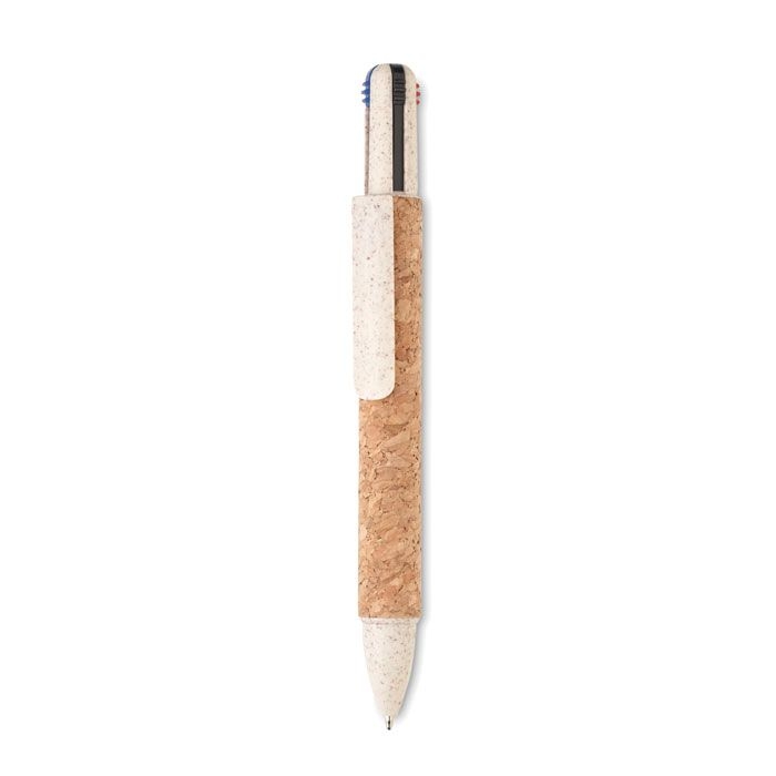 MO2421Arbocho 4-Farb-Kugelschreiber Kork
