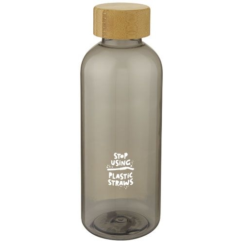PF100679-2Ziggs 650 ml Sportflasche aus recyceltem Kunststoff_ charcoal transparent