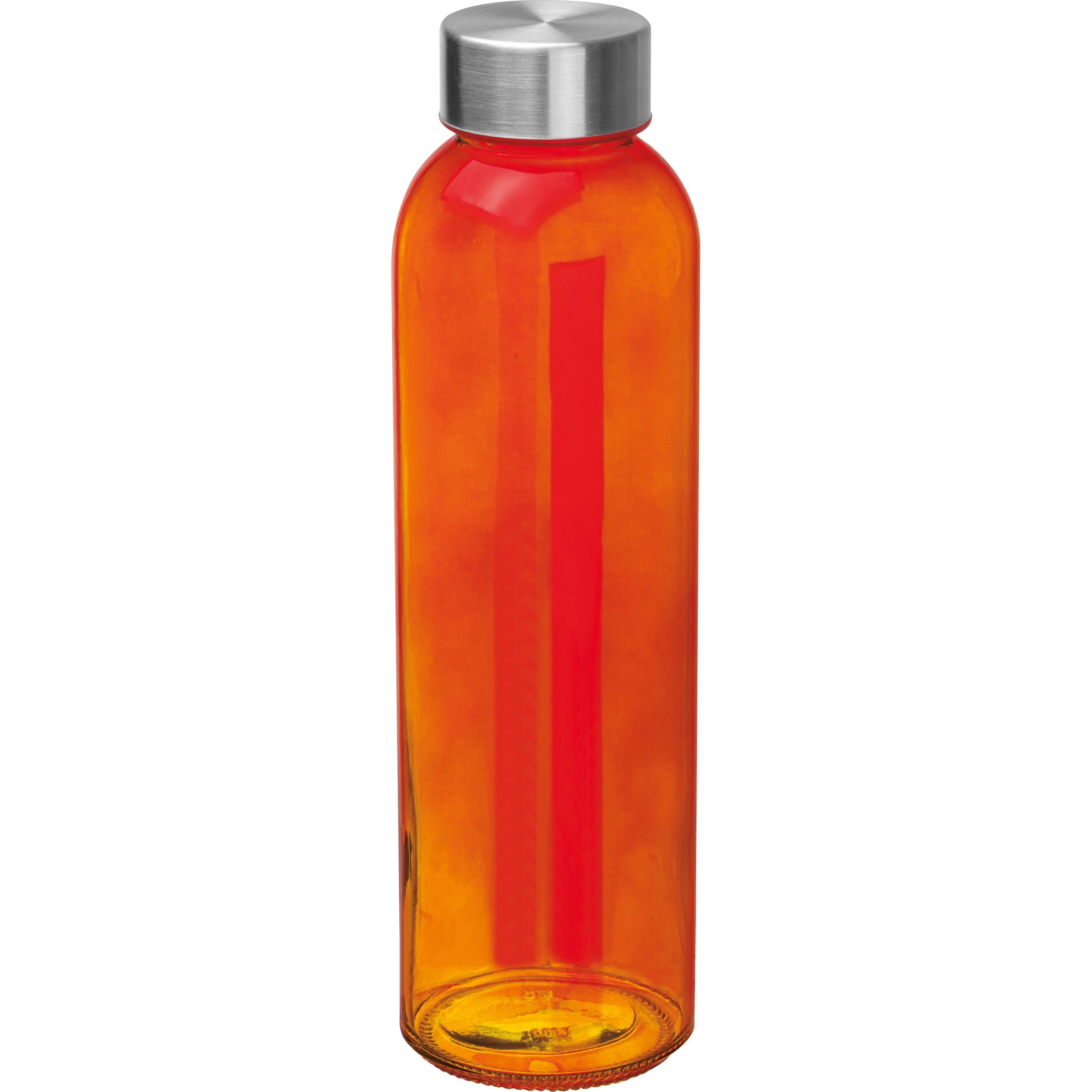 MA61394-10Trinkflasche aus Glas_ 500ml EUGEN_ orange