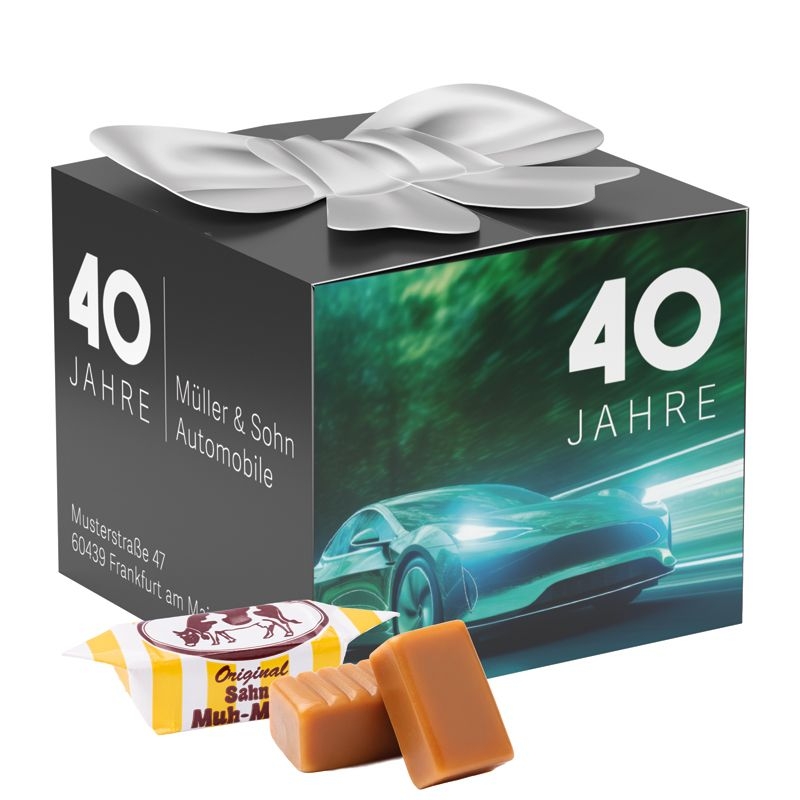 JG10254-1Geschenkbox Midi Schleife_ Muh-Muhs Toffies_ Karamell