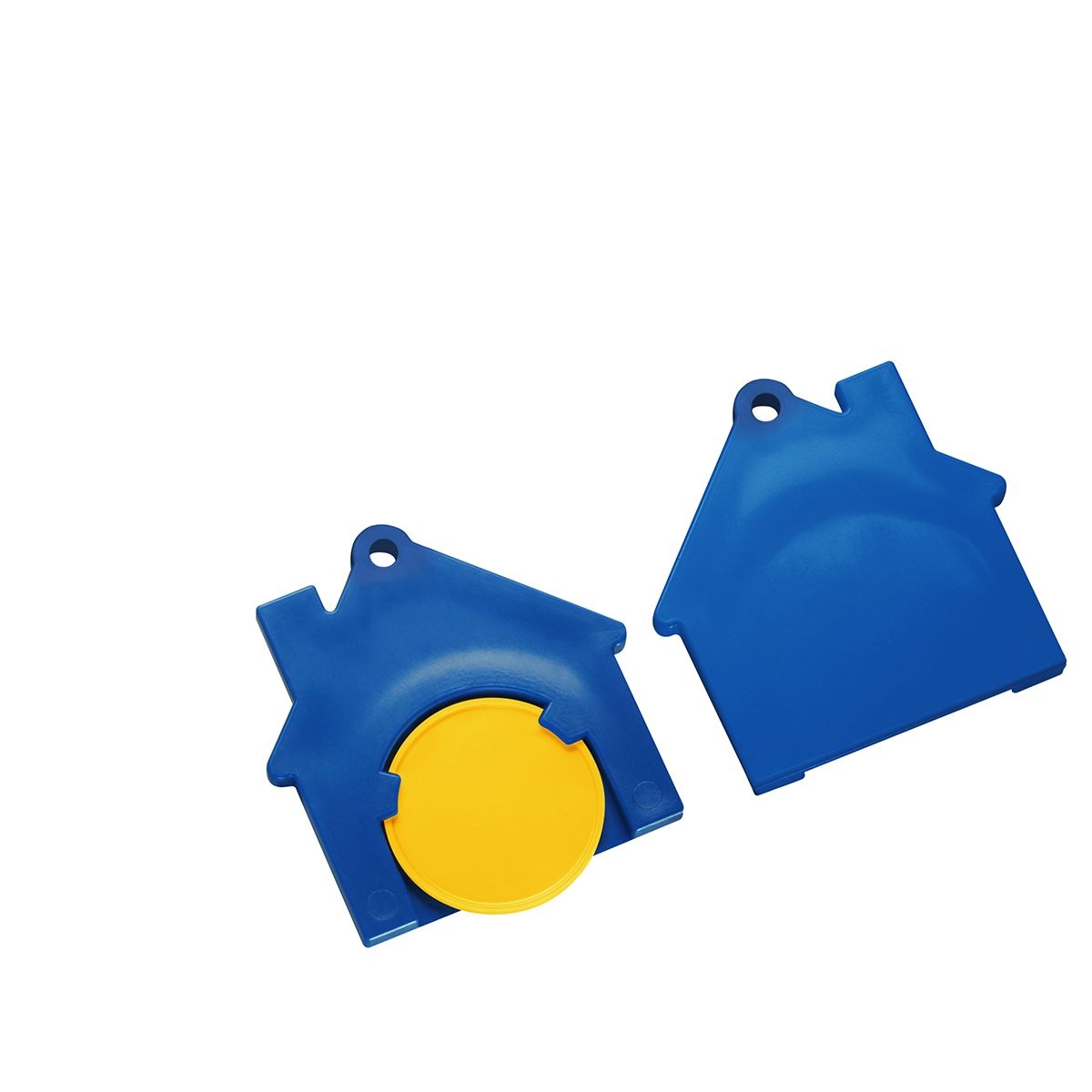 HE7516-4-3Chiphalter mit 1€-Chip _Haus_ gelb_ blau