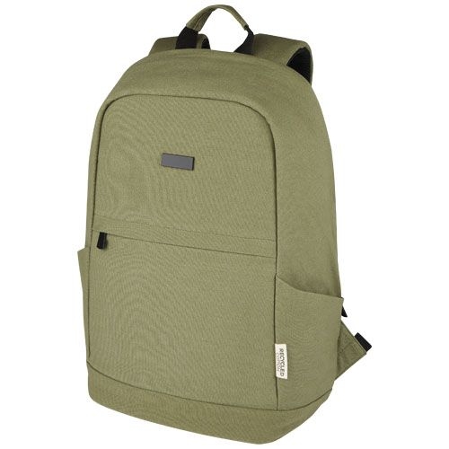 PF120677-2Joey 15_6 Zoll Anti-Diebstahl Laptop Rucksack 18 L aus GRS-recyceltem Canvas_ olive