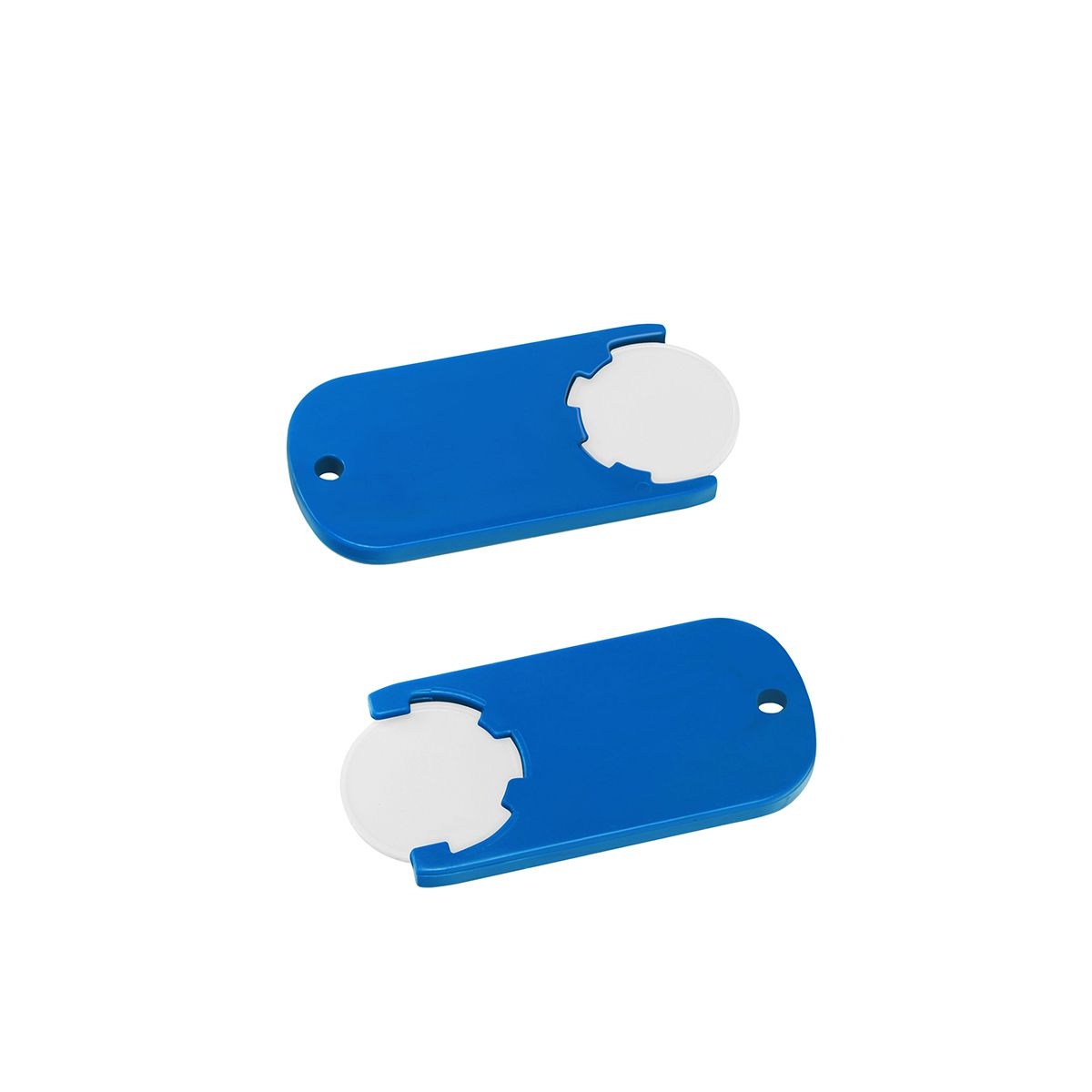 HE7439-0-3Chiphalter mit 1€-Chip _Alpha_ weiss_ blau