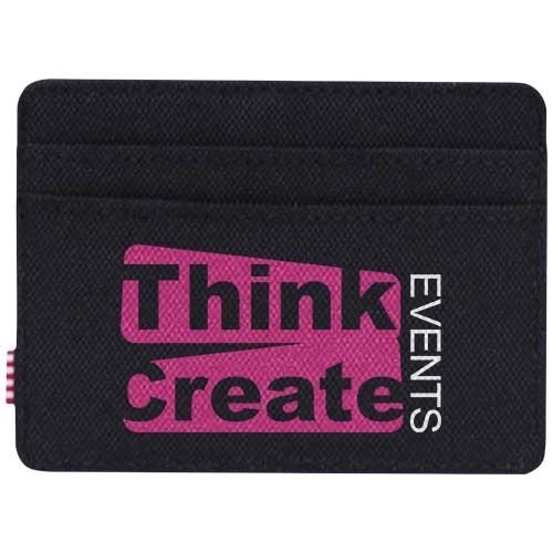 PF120756-3Herschel Charlie Kartenhalter aus recyceltem RFID_ schwarz