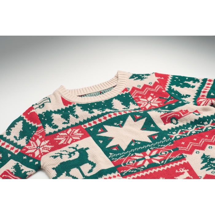 CX1601-13Shimis Weihnachtspullover S-M_ beige