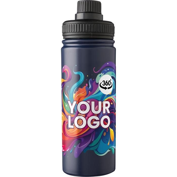 GI1171296-05Doppelwandige Edelstahl-Trinkflasche 500 ml Tschad_ blau