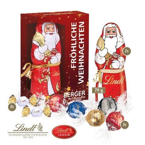 CD95500-01Premium-Praesent mit Lindt Weihnachtsmann „Maxi“